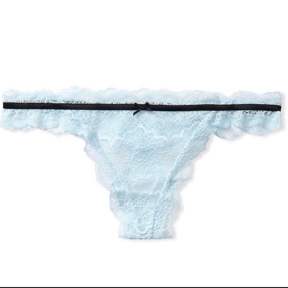 (XL) 2pcs Victoria's Secret Lace Trim THONG & CHEEKY Panties Dream Angels - Picture 11 of 14